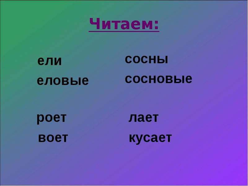 Схема к слову еловая