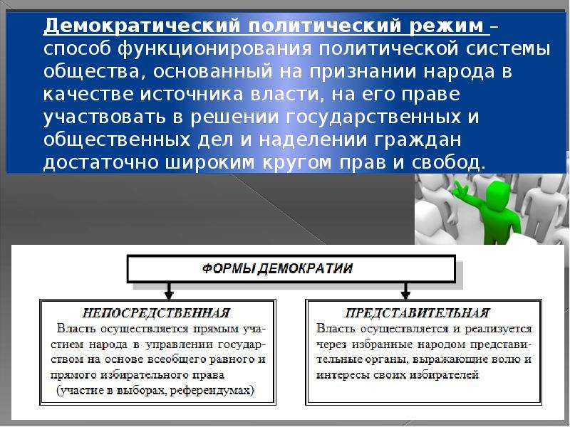 Демократический режим это. Демократический политический режим. Демократический режим политический режим. Политический режим демократия. Формы политического режима демократия.