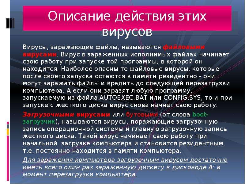 Действия файловых вирусов. Описание вируса. Описание всех вирусов. Описать вирус. Описание нового вируса.