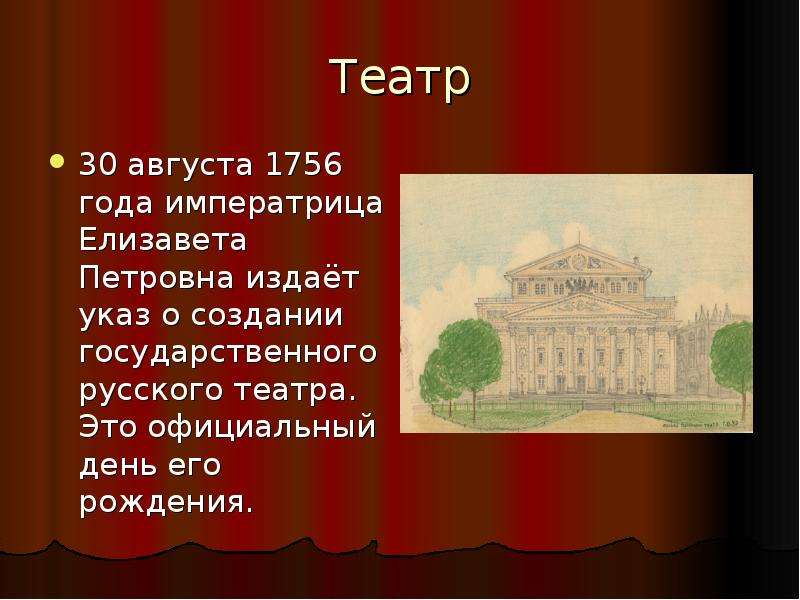 Презентация что такое театр для 1 класса