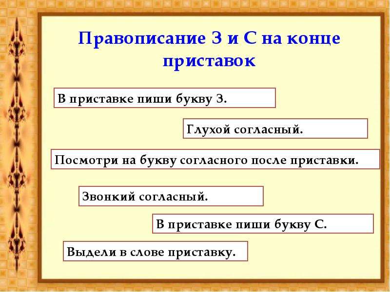 На конце приставки пишется з. Правописание с на конце приставок. Правописание приставок з с на конце приставок. Буквы з и с на конце приставок. З И С на конце приставок правило.