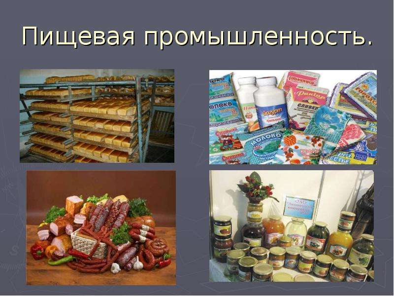 Пищевая промышленность презентация