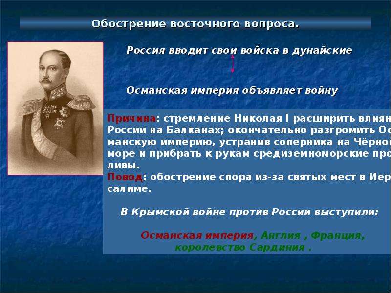 Сущность восточного вопроса когда он возник. Обострение восточного вопроса. Обострение восточного вопроса Крымская война. Восточный вопрос Николай 1. 1828 Российская Империя объявила войну Османской империи.