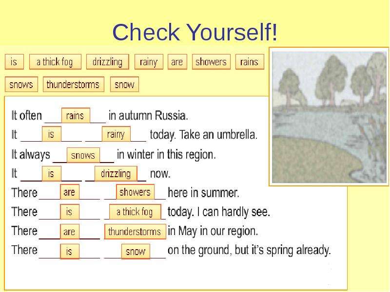 Английский язык 4 класс погода презентация