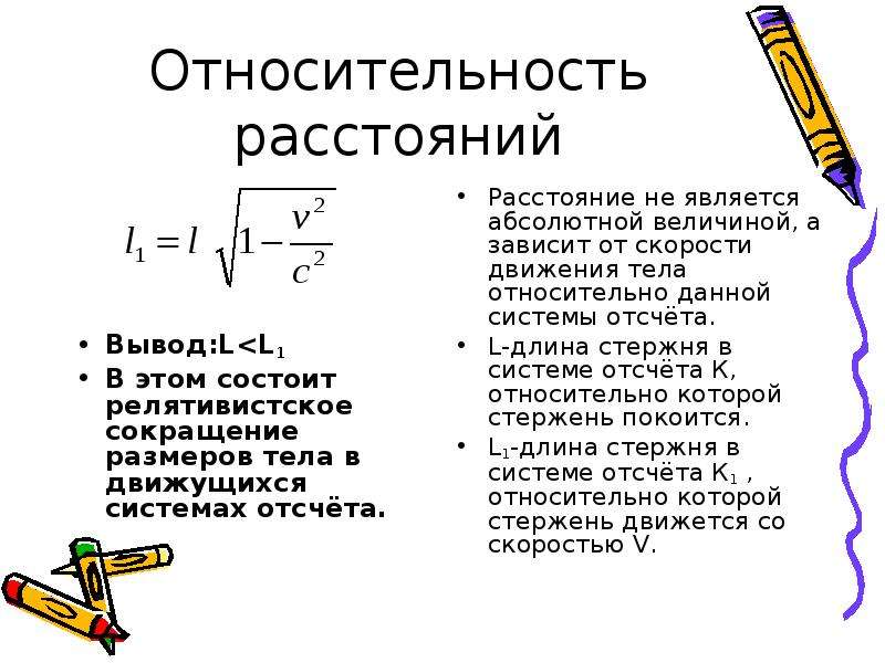 Теория относительности проект