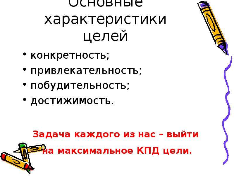 Характеристика цели. Основные характеристики цели. Параметр цели. К характеристикам цели относятся. Главная цель характеристика.