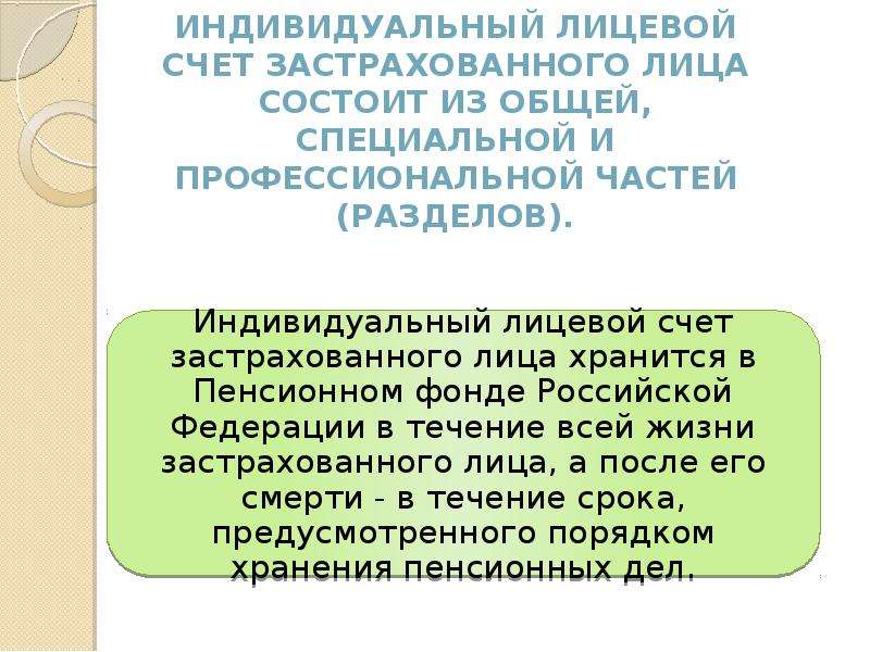 Индивидуального лицевого счета застрахованного. Индивидуальный лицевой счет состоит из. Лицевой счет застрахованного лица. Инлиыилуальный лицевой счёт. Специальная часть индивидуального лицевого счета это.