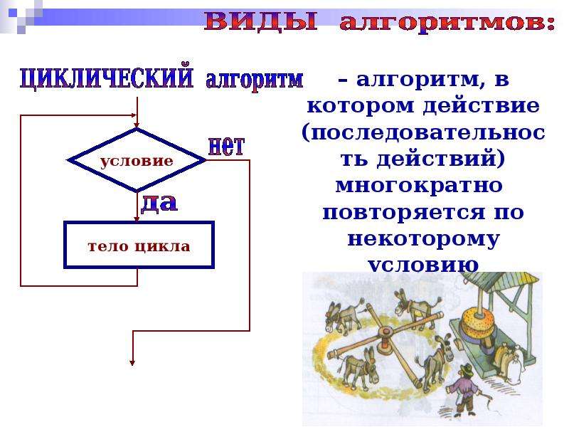 Информатика виды алгоритмов презентация