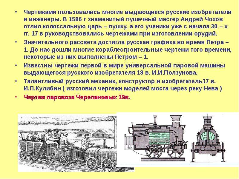 Значение черчения. История развития чертежа. История возникновения чертежа. История развития чертежа в России. История развития черчения.