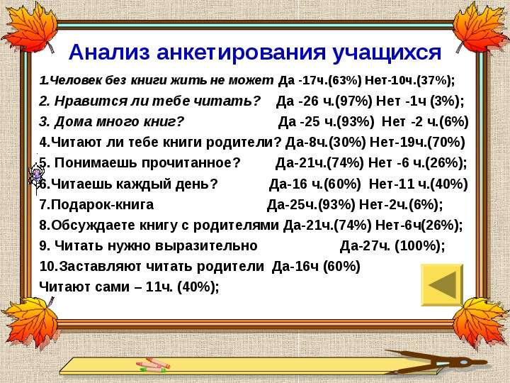 Отношение учащихся к чтению художественной литературы проект по литературе