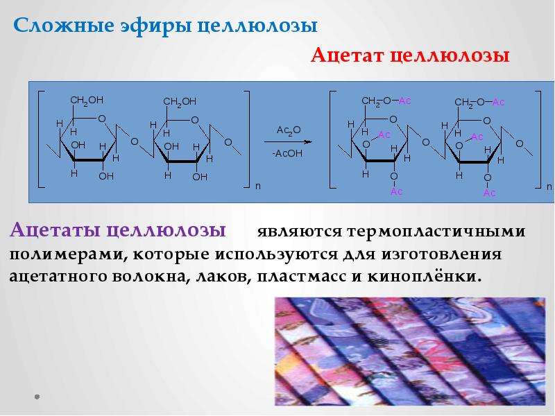 Какой сложный эфир целлюлозы сырье для искусственных волокон и основа фото и кинопленки