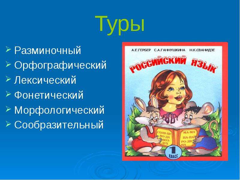 Знатоки русского языка 3 класс презентация