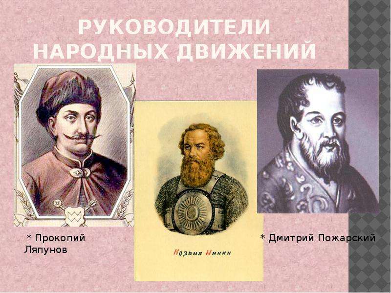 Руководитель народного. Ляпунов Прокопий Лжедмитрий. Ляпунов Минин Пожарский. Руководитель народного движения. Борьба русского народа против польской интервенции.