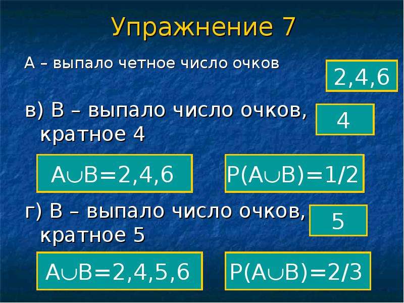 Событие а выпало четное число. Выпало четное число гербов. 4 А 4 4000000000 А четная цифра.