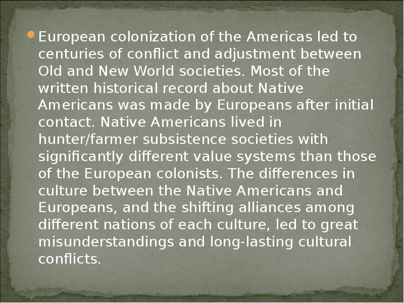 Доклад по теме The native americans