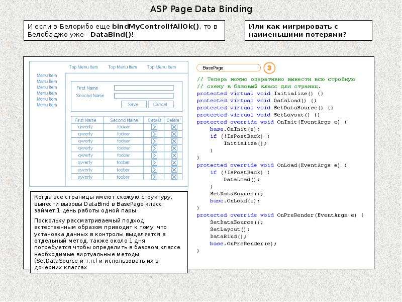 ASP Page Data Binding, слайд №13