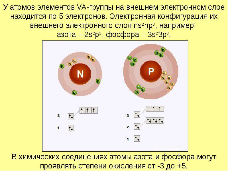 Изобразите схемы электронного строения атомов химических элементов фосфора и азота запишите формулы