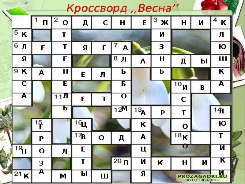 Время кроссворд 7. Кроссворд про весну. Кроссворд на тему Весна. Кроссворд по временам года. Весенний кроссворд.