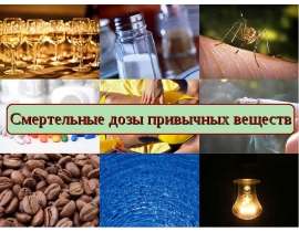 Презентация "Смертельные дозы привычных веществ" - скачать презентации по ОБЖ