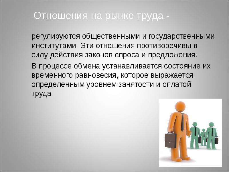 5 рынков труда. Отношения на рынке труда. Законы рынка труда. Система взаимоотношения на рынке труда. Институты рынка труда.