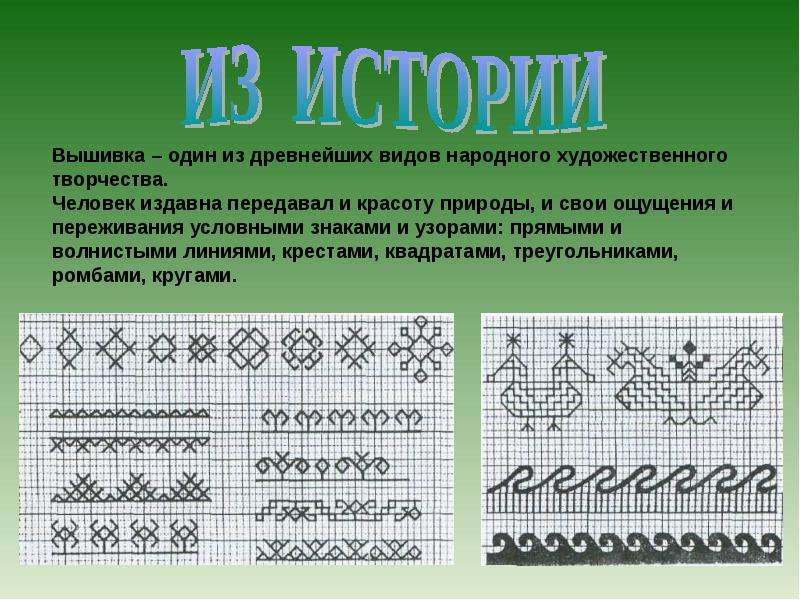 Вышивание крестиком презентация