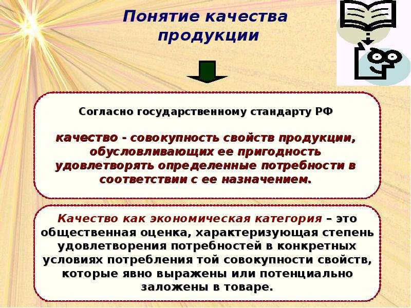 Презентация качество продукции и показатели качества