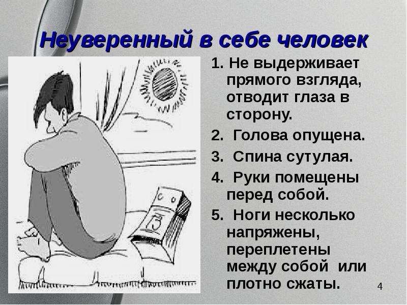 Уверенное и неуверенное поведение презентация