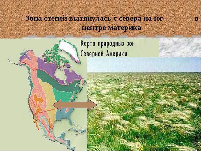 Карта природной зоны северной америки