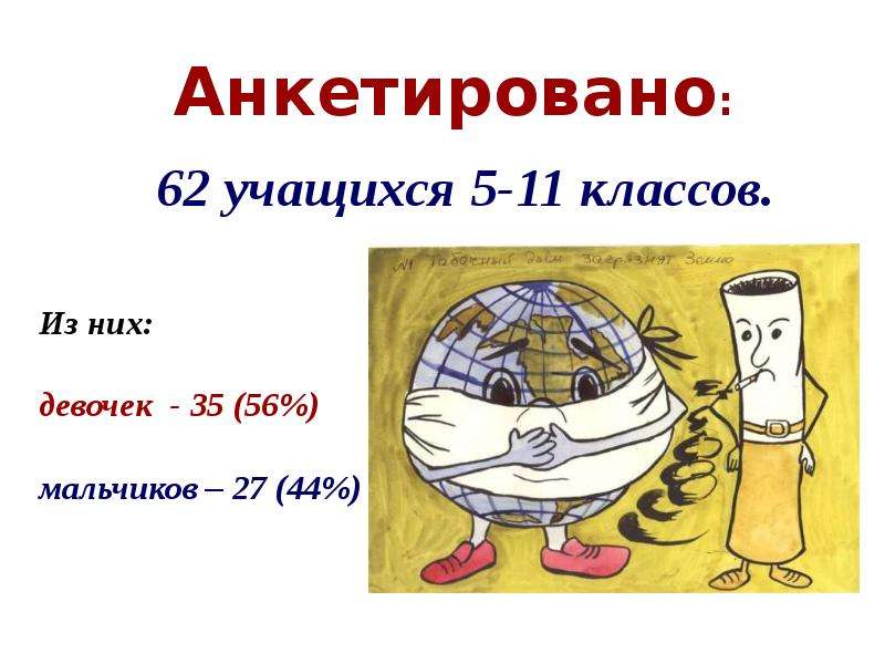 На тему Влияние курения и алкоголя на здоровье человека, слайд 22