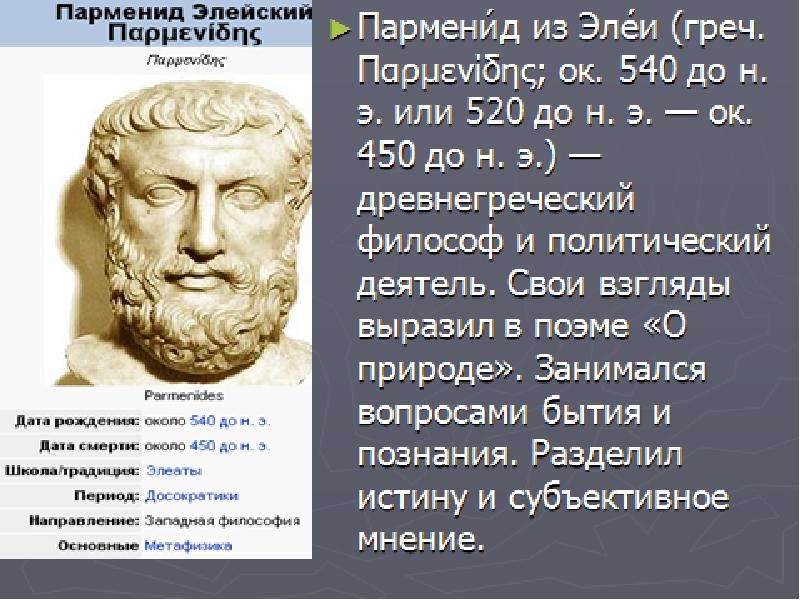 Биографии философов кратко. Парменид философия бытия. Парменид философские труды. Парменид философ кратко. Элеаты Парменид.