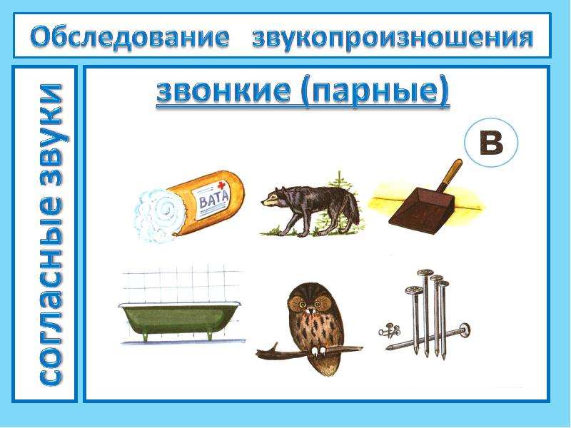 Картинки для проверки звукопроизношения у детей