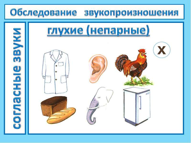 Картинки для обследования звукопроизношения у дошкольников