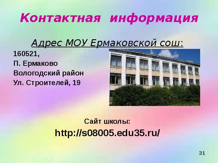 School edu35 ru. Сайт Ермаковской школы Вологодского района. Ермаково Вологодский район школа. Ермаковская средняя школа Вологодский район официальный сайт. Ермакова школа Вологда.