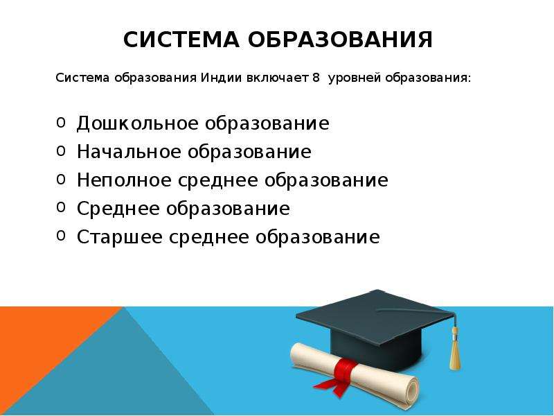 Полное и неполное среднее образование. Система образования в Индии презентация. Неполное среднее образование это. Неполное образование. Неполное среднее образование это какое образование.