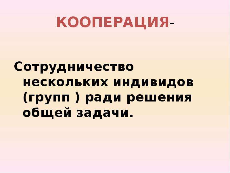 Сотрудничество нескольких индивидов для решения общей задачи это. Кооперация. Кооператив взаимодействие.