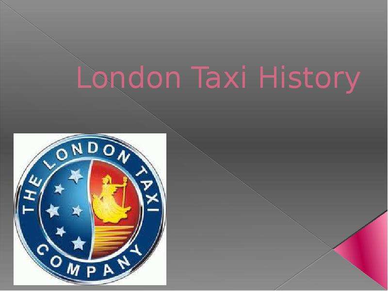London Taxi History