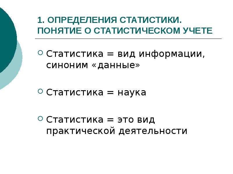 Понятие статистики. Определение статистики. Что такое статистика определение. Дайте определение статистики.