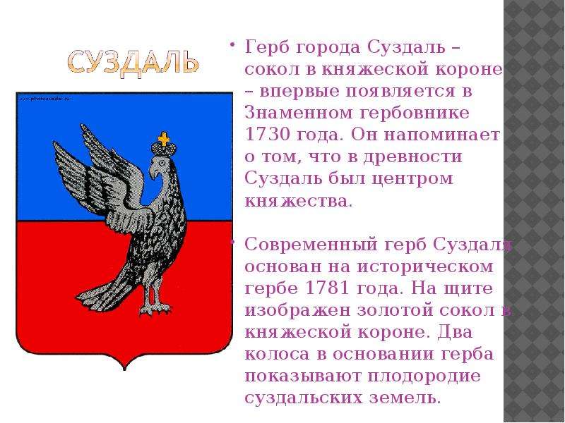 Презентация гербы городов золотого кольца россии