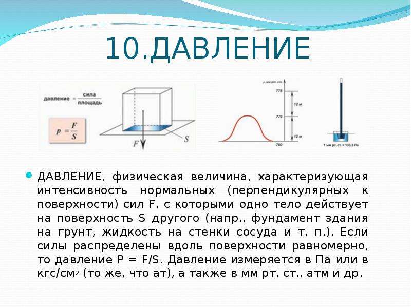 Давление картинка физика