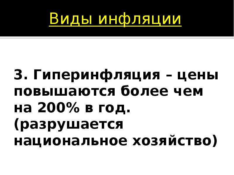 Презентация про инфляцию