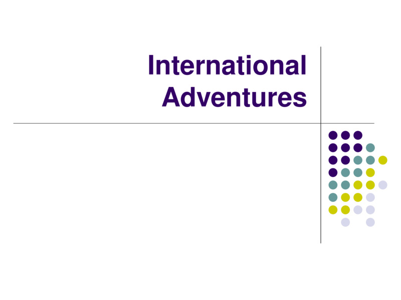  International Adventures  
