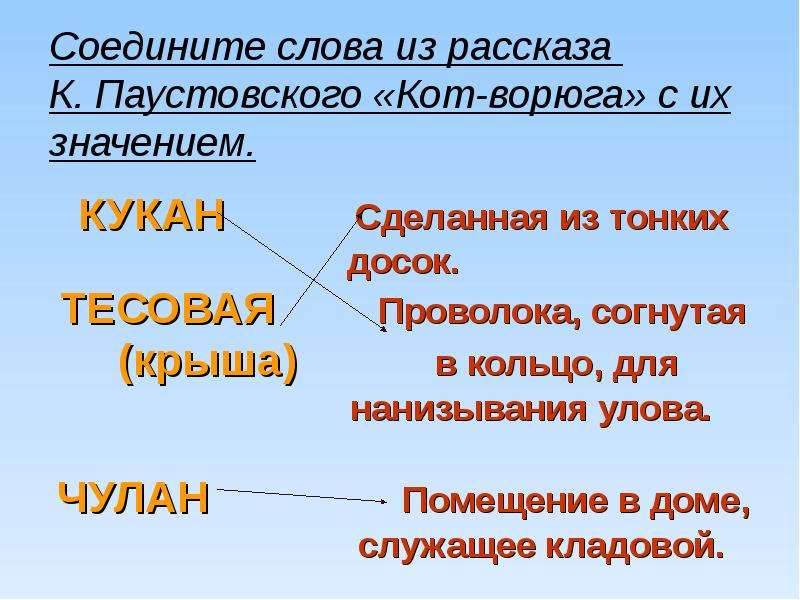 Чтение рассказа к паустовского кот ворюга занятие в старшей группе презентация