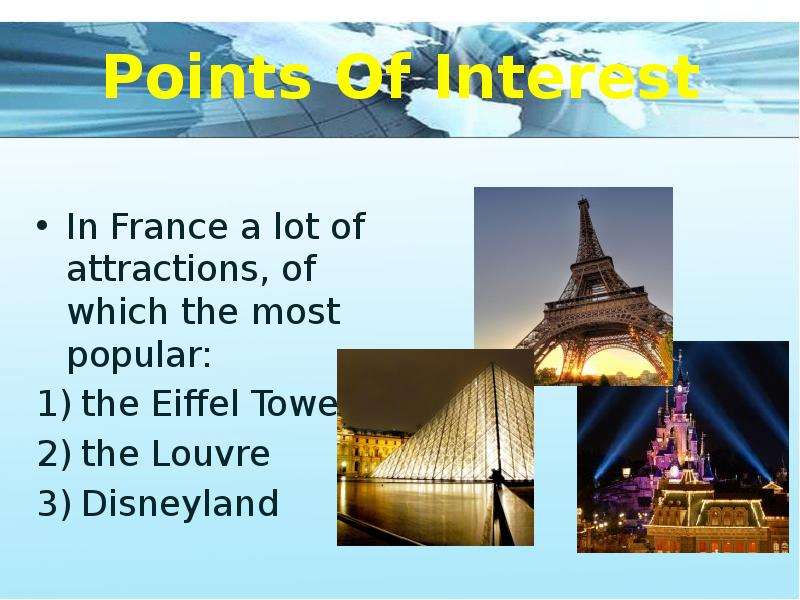 presentation of france in english