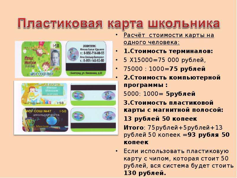 Детская банковская карта проект по экономике