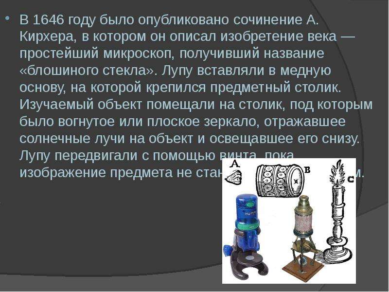 История микроскопа презентация