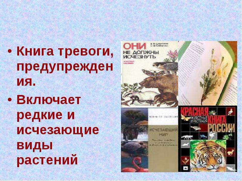 Проект по биологии красная книга сигнал тревоги