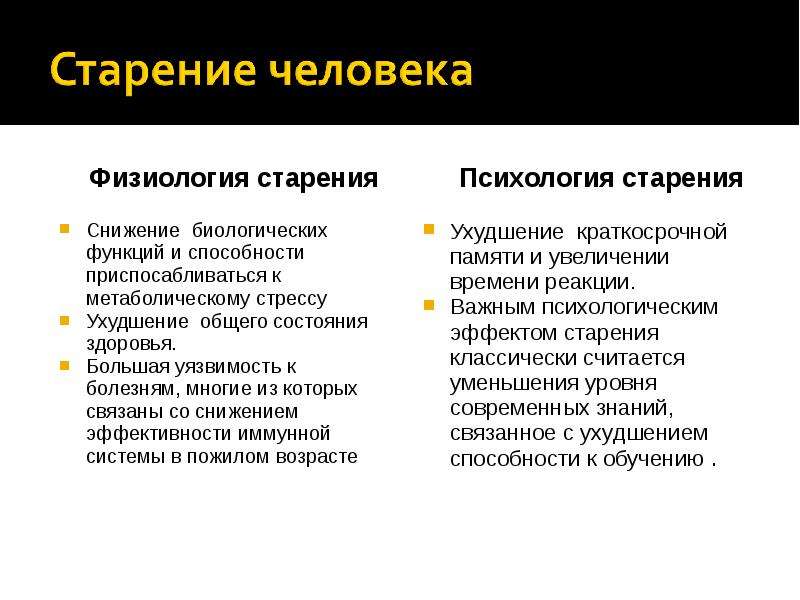 Проект на тему старение человека и возможность бессмертия