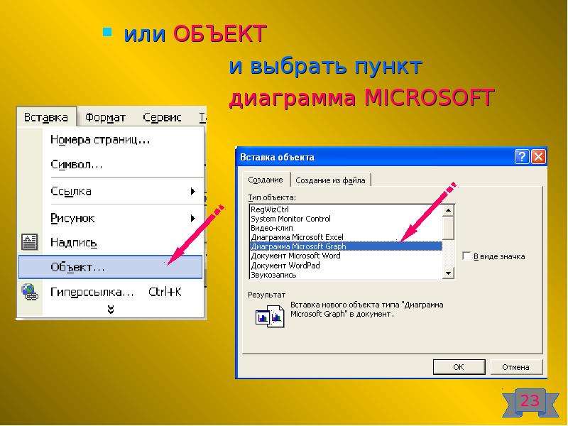 Диаграмма microsoft graph