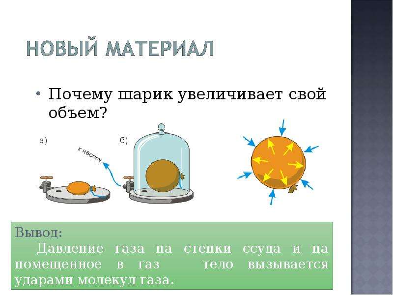 Виды давления газа. Почему шарик увеличивает свой объем. Давление газа в шарике. Опыт с шариком давление газа. Давление газа в шарике анимация.