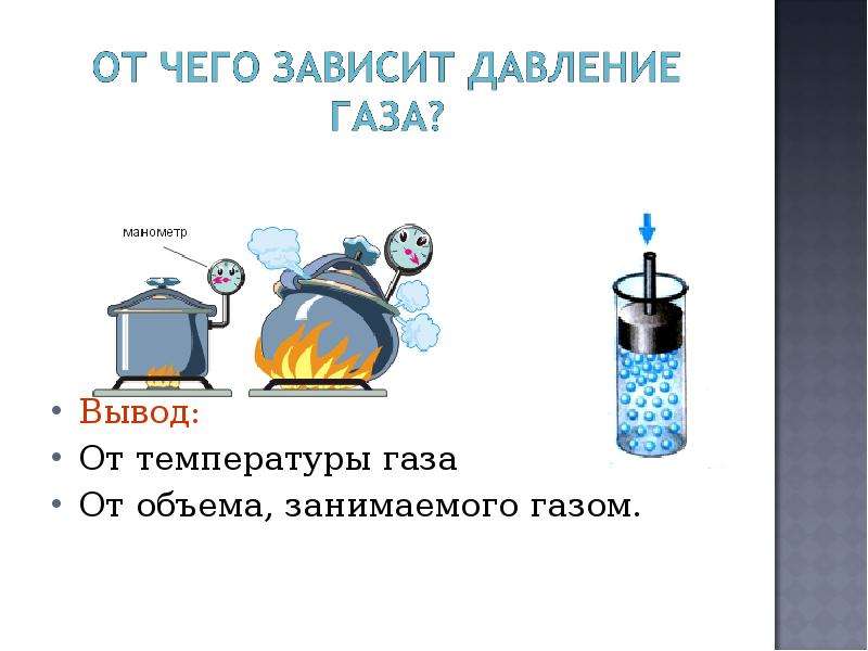 Вывод газов. Зависимость объема газа от давления. От чего зависит давление газа. От чего и как зависит давление газа. Как зависит давление газа от температуры.